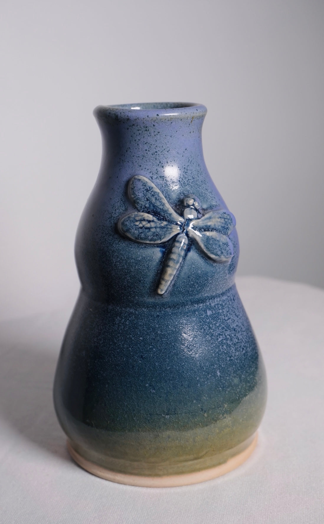 Blue Dragonfly Vintage Vase (Vintage) SOLD