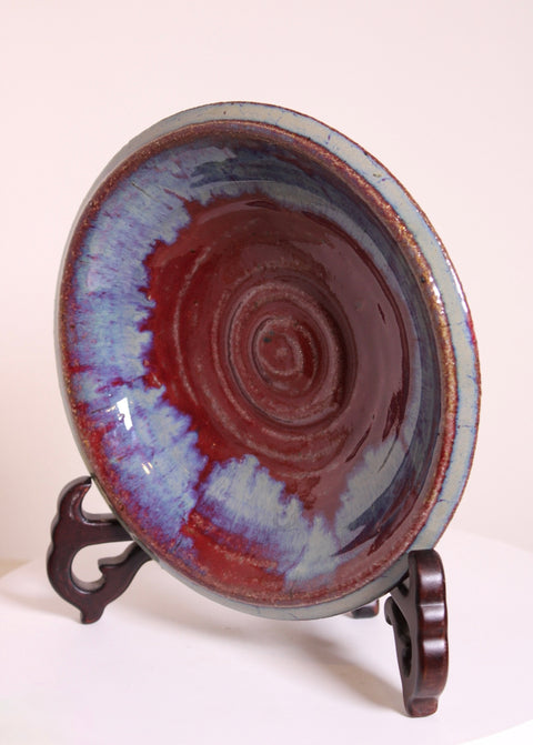 Crystalline Spiral Art Charger