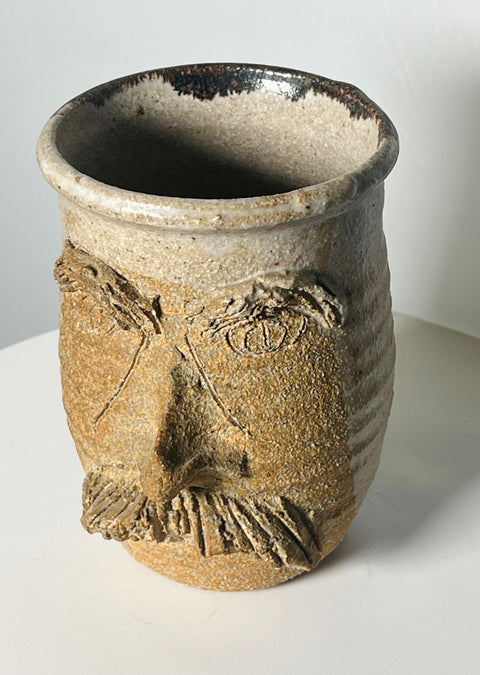 Stoneware Neutral Portrait Man Mug
