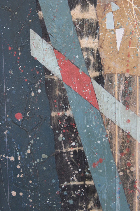 Angela Dickerson Red Static Original Framed Artwork