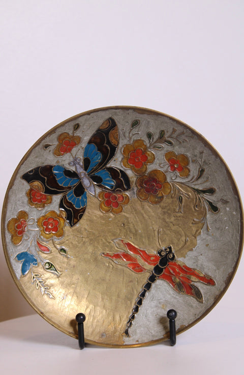 Butterfly and Dragonfly Metal Wall Plate