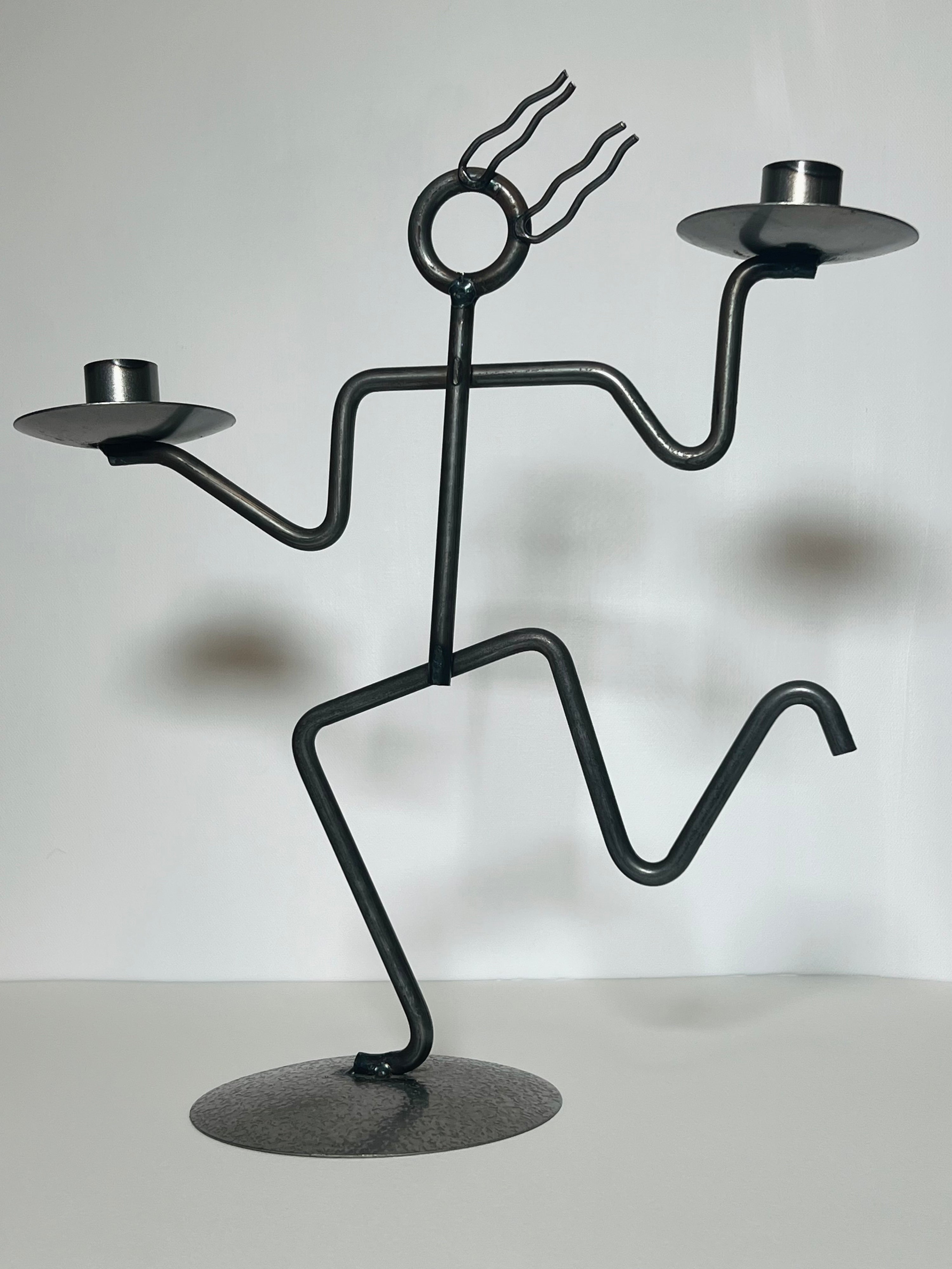 Kokopeli Iron Candle Holder (Vintage)