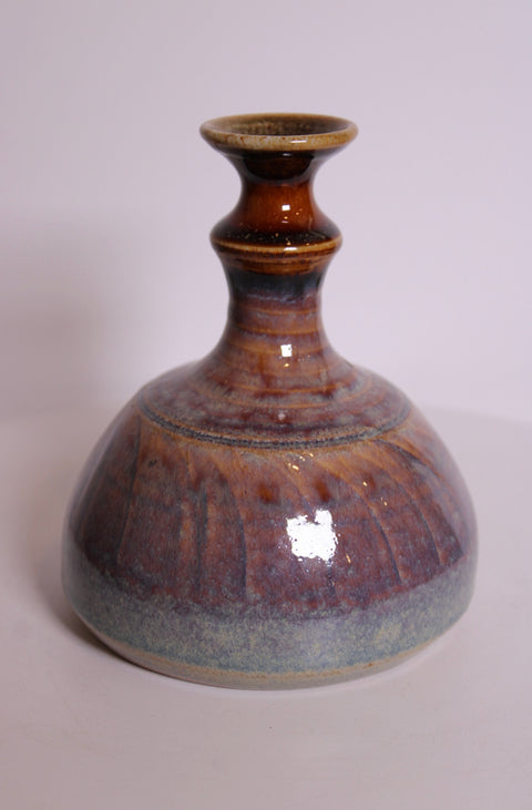 Tom Signed Studio Pottery Bottle Vase