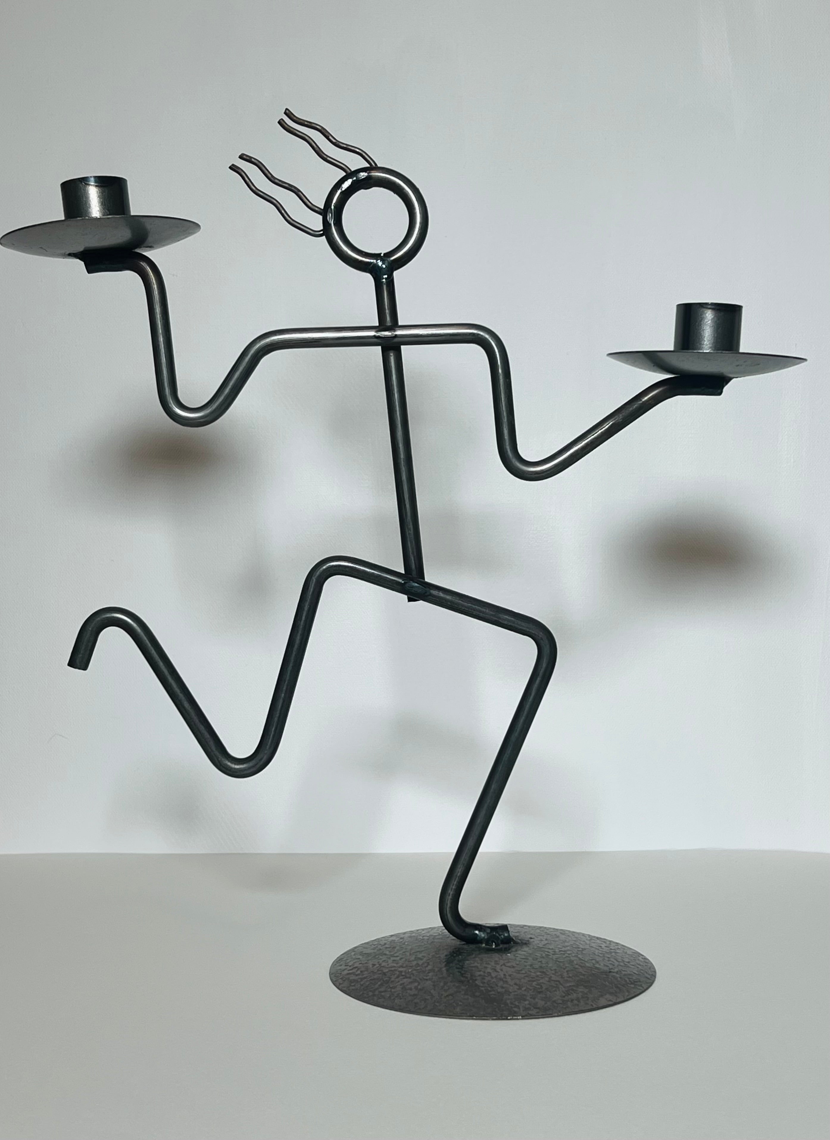 Kokopeli Iron Candle Holder (Vintage)