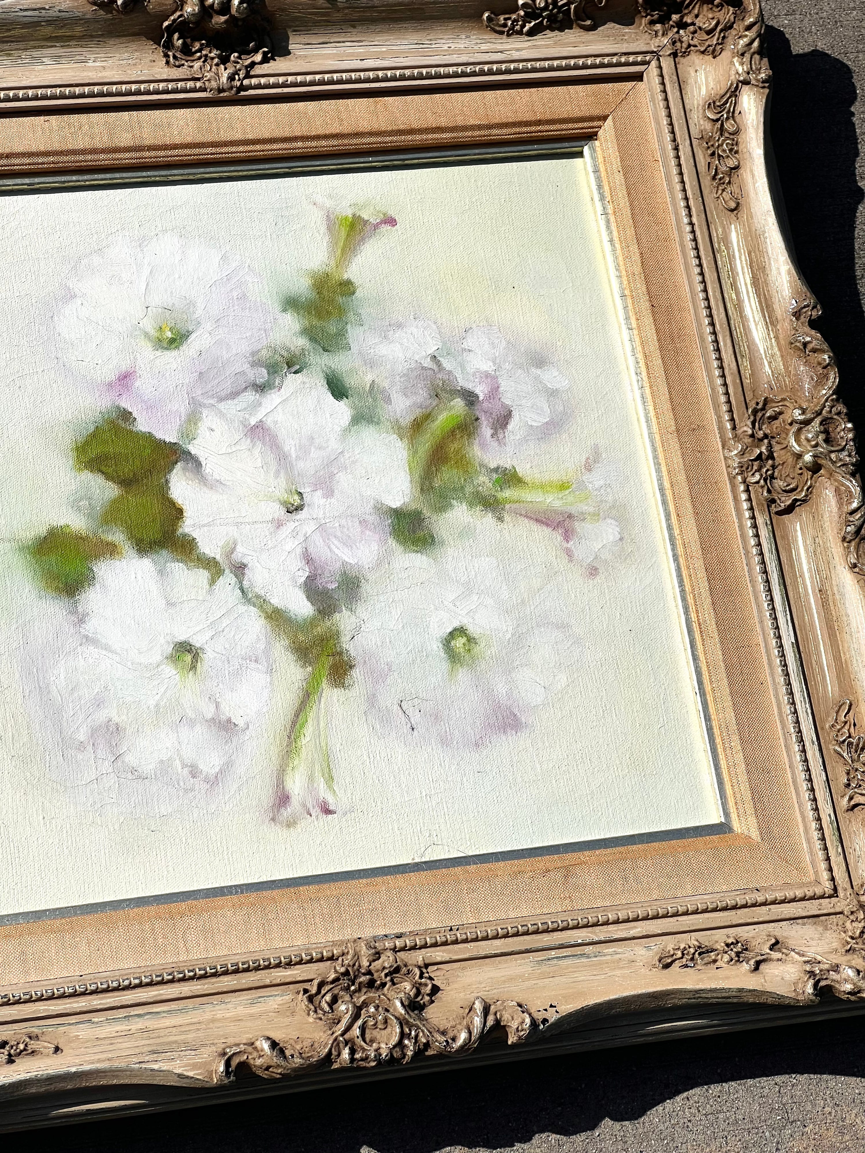 Original Framed Flower Bouquet Oil Painting (Vintage)