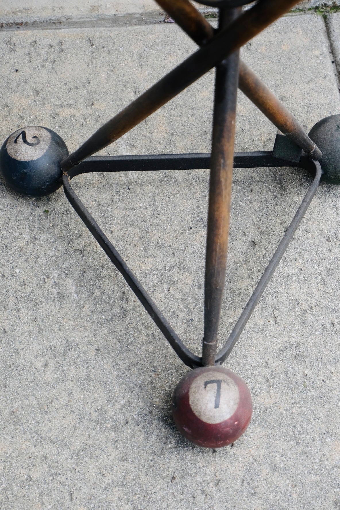8 Ball Poker Side Table (Vintage)(Sold)