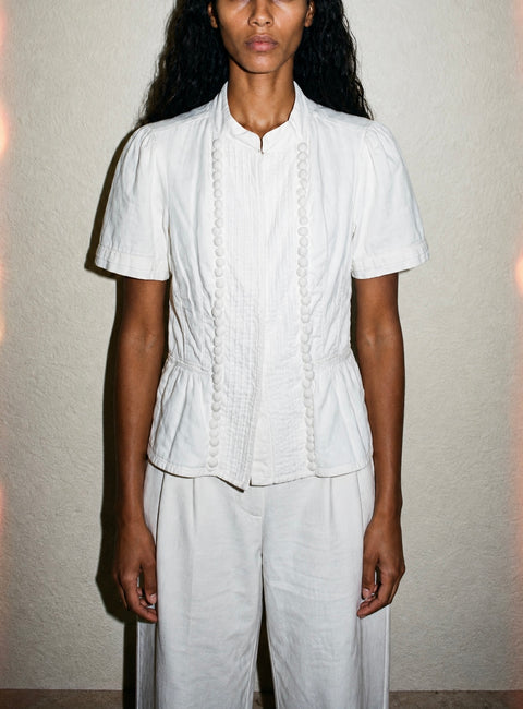 GAP White Embellished Top