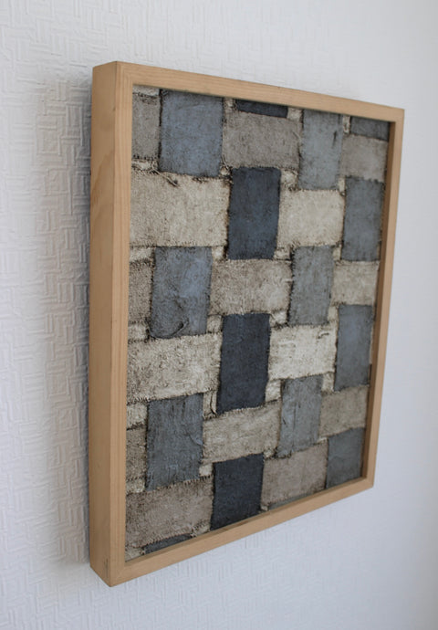 Angela Dickerson Stone Patchwork Original Framed Artwork