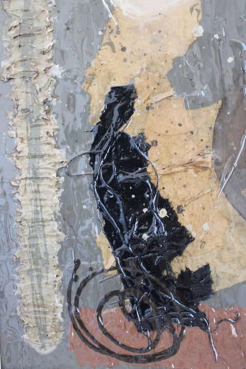 Angela Dickerson Nocturne Vessel Study Original Framed Artwork