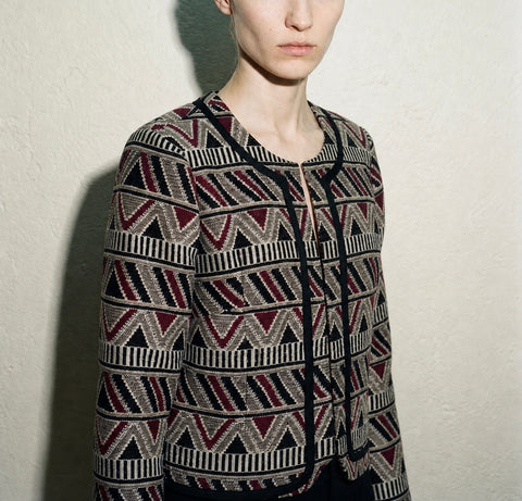 Tahari Southwestern Cropped Jacket