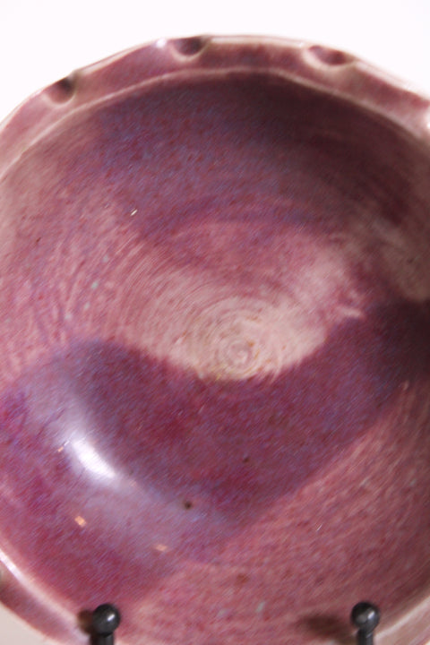 Royal Purple Scalloped Studio Charger