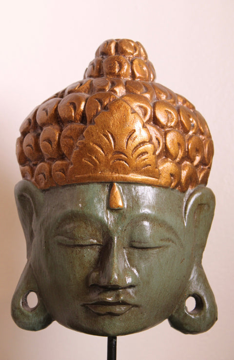 Decorative Buddha Head on Stand