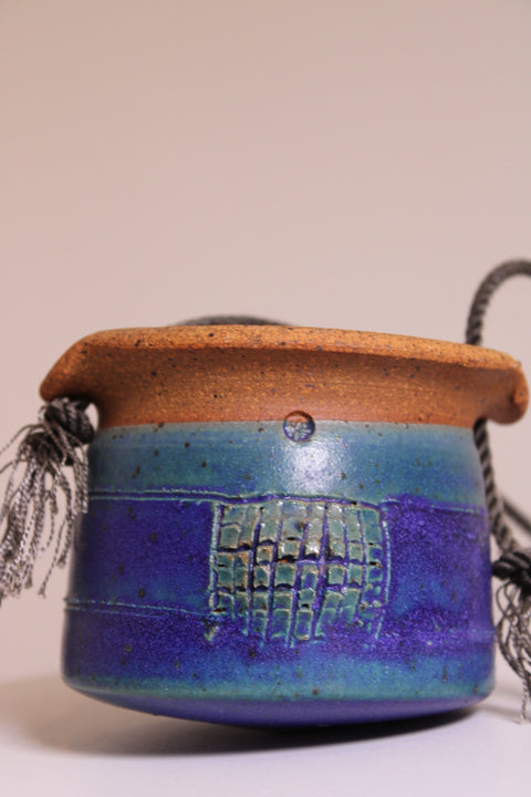 Vintage Hanging Studio Pottery Planter
