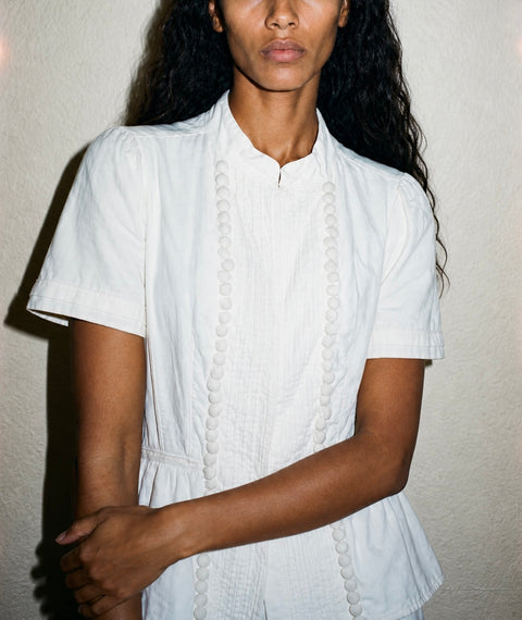 GAP White Embellished Top