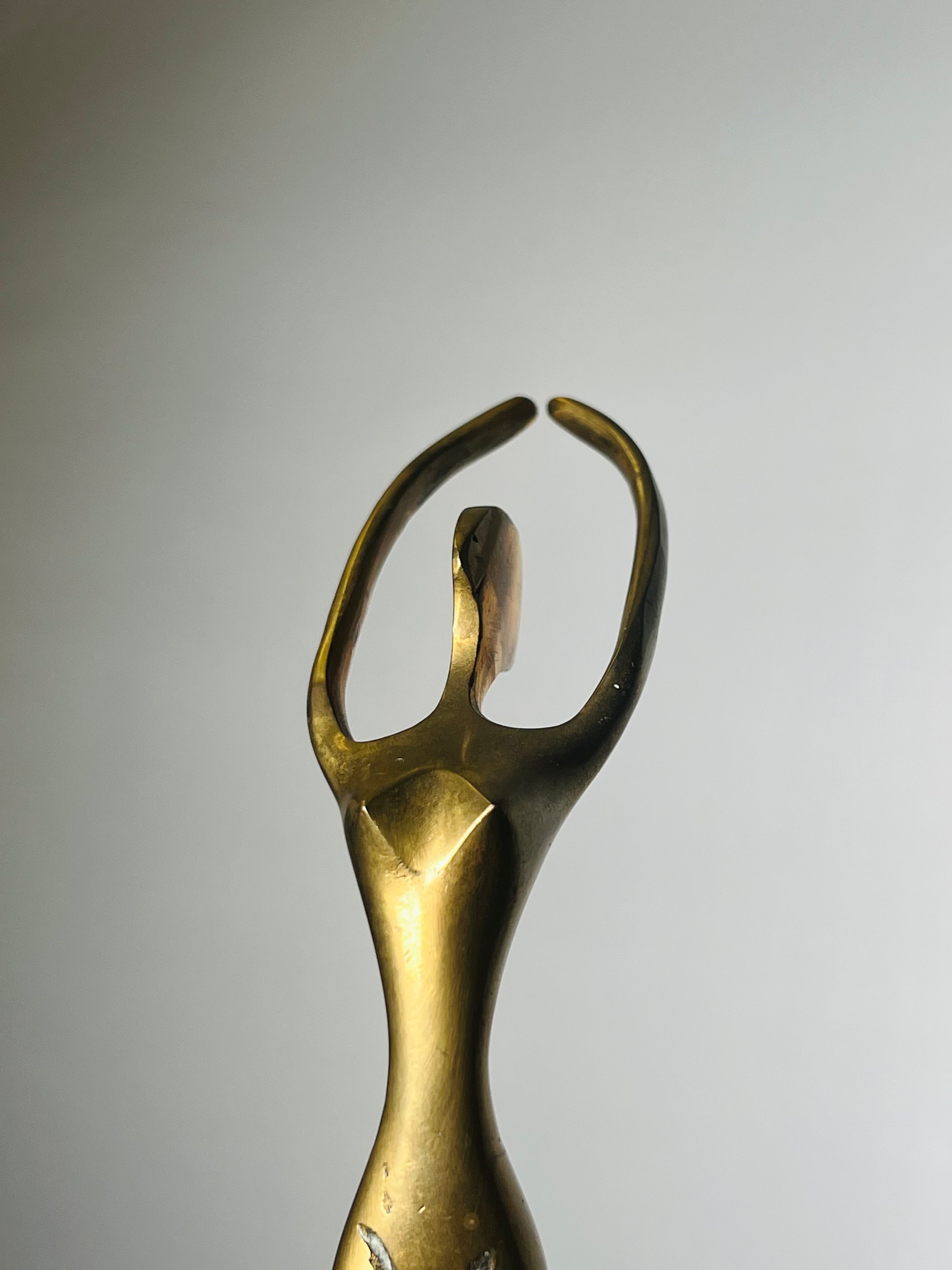 Vintage 1970s Brass Ballerina Sculptures (Set or Individuals) (Vintage)