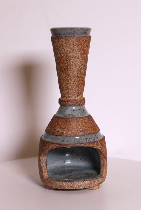 Brutalist Studio Pottery Chimney Vase