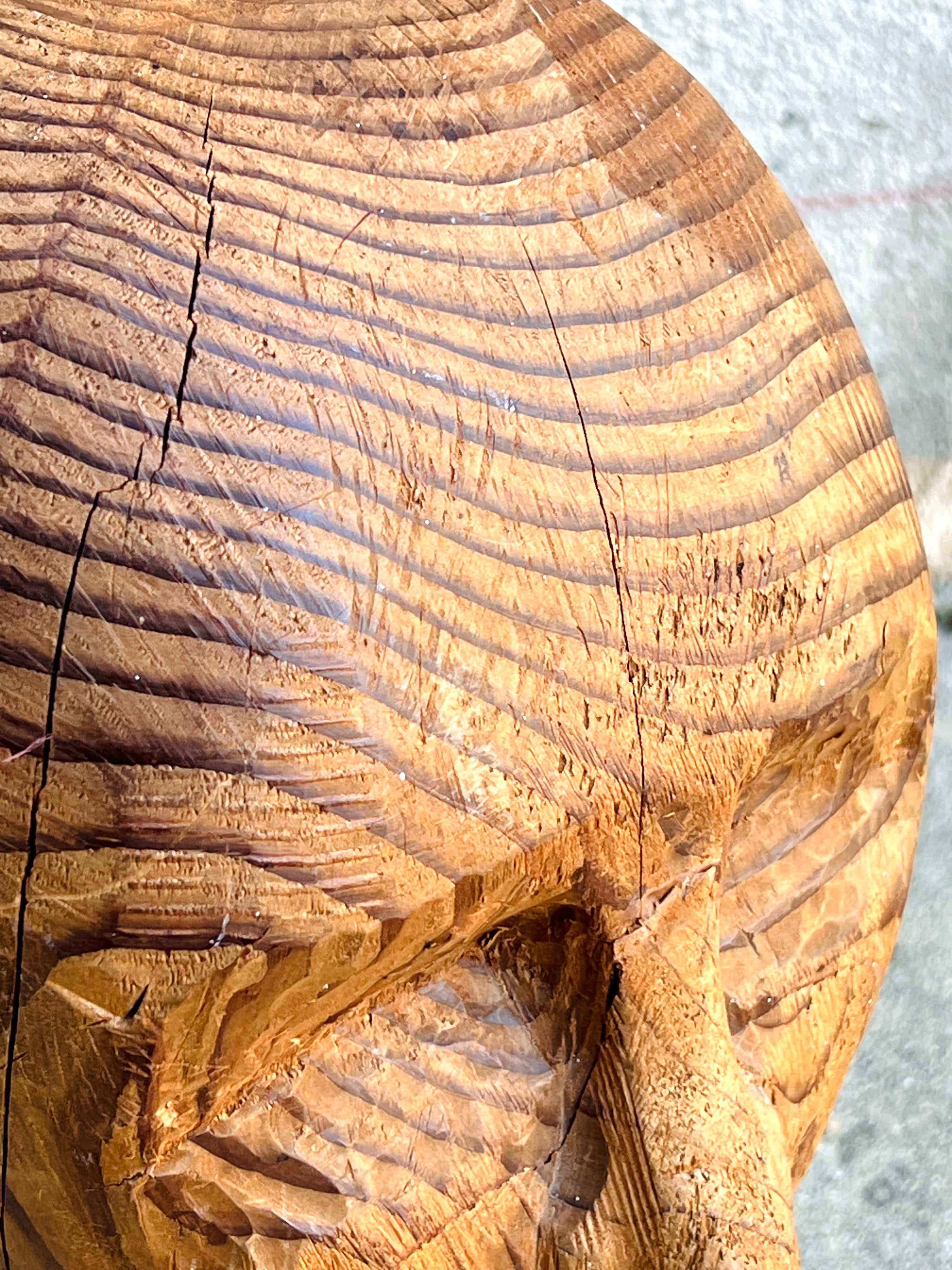 Wooden MCM Head (Vintage) (Sold)