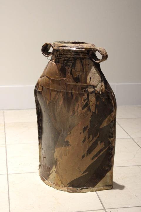 Monumental Studio Pottery Vessel | Large Handbuilt Ceramic Floor Vase