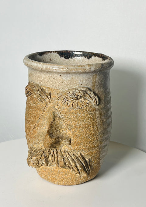 Stoneware Neutral Portrait Man Mug