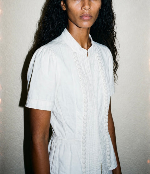GAP White Embellished Top