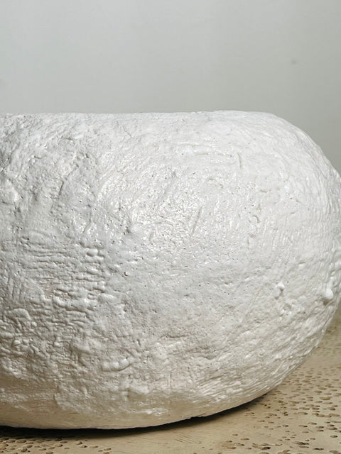 White Textured Studio Bowl