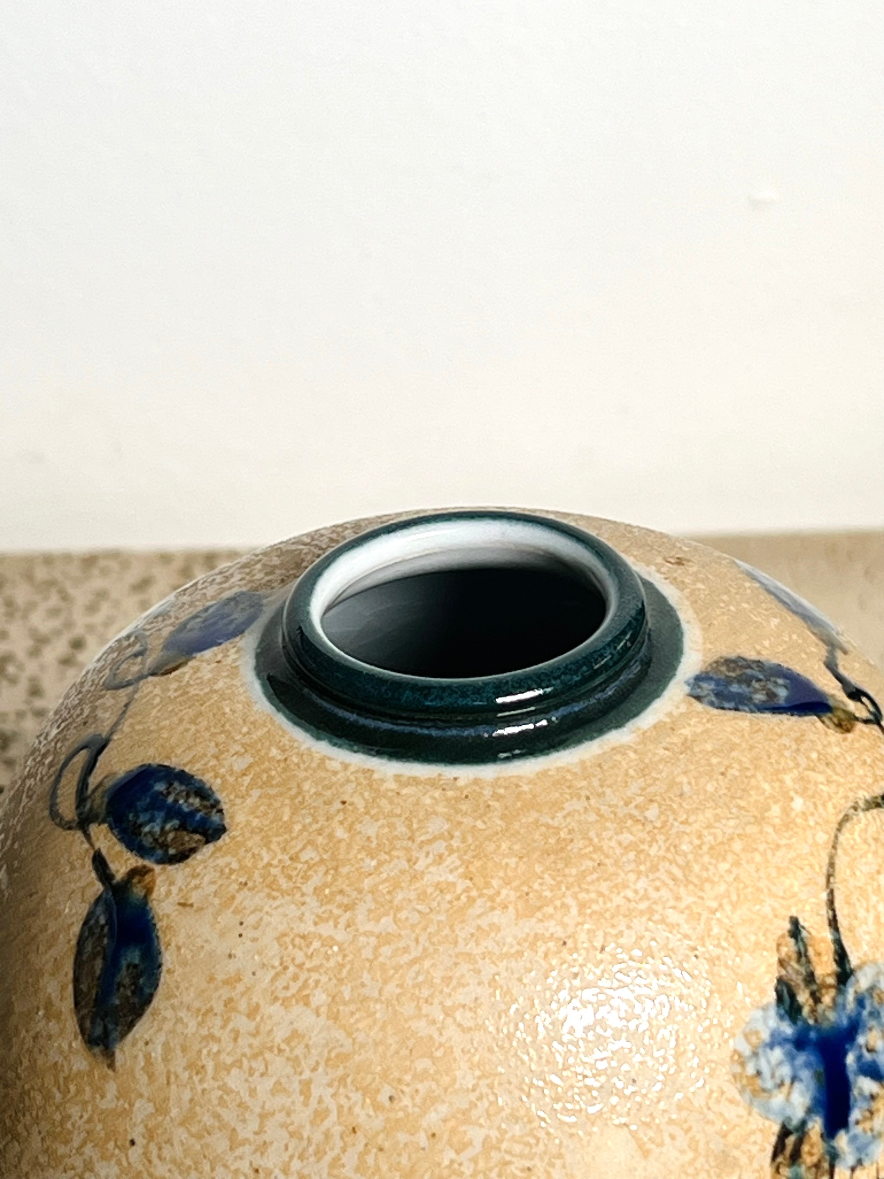Studio Pottery Floral Vase (Vintage)
