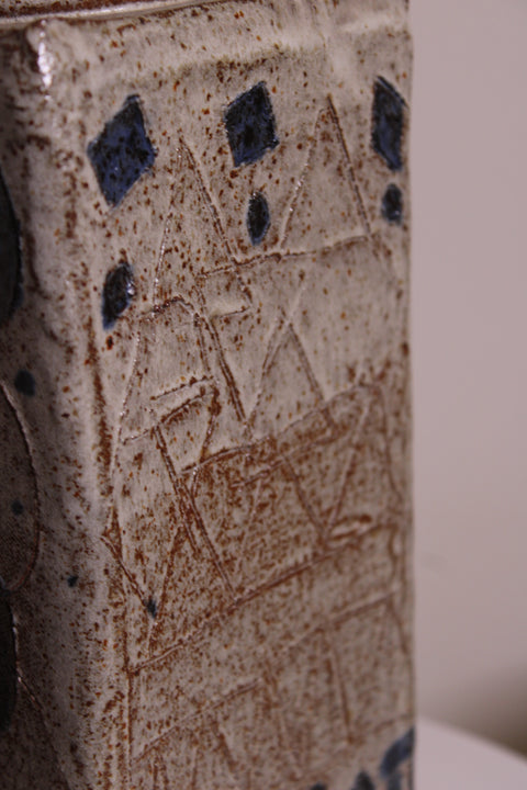 Abstract Geometric Studio Pottery Vase