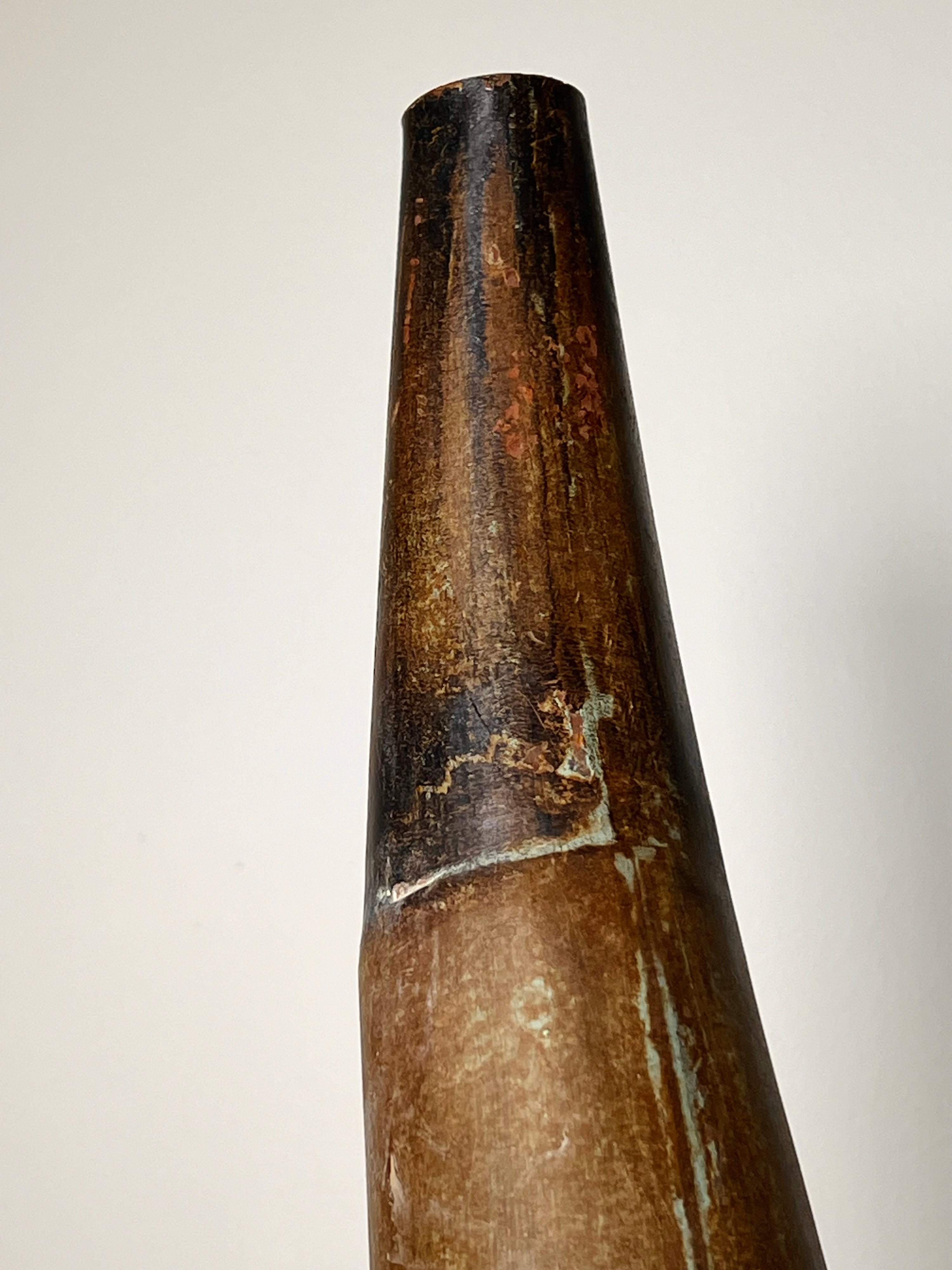 Metal Angular Sculpture Vase (Vintage)