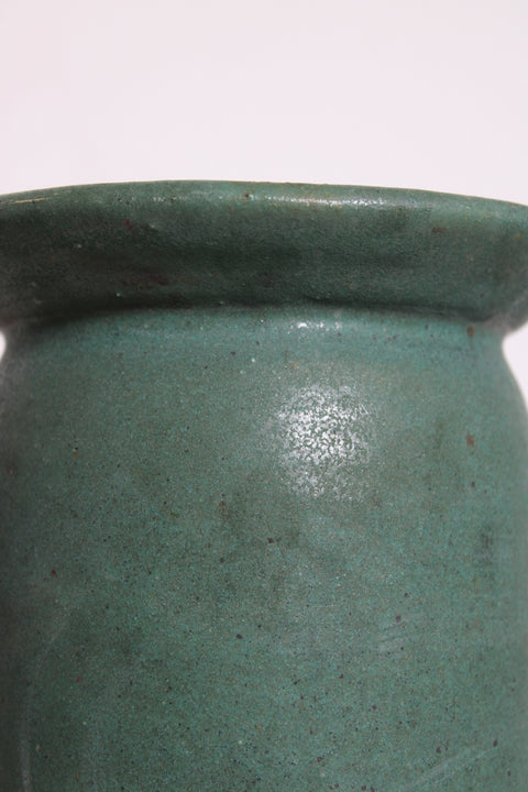 Matte Green Studio Pottery Vase