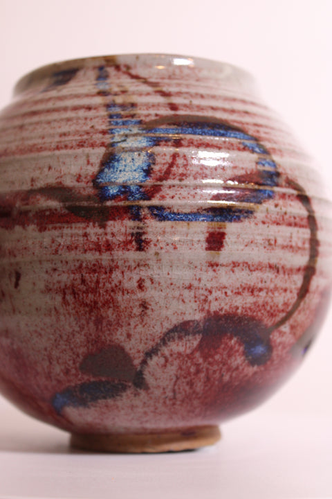 Abstract Expressionist Studio Pottery Bowl