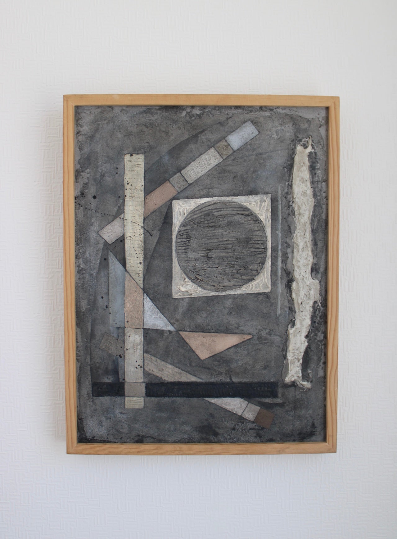 Angela Dickerson Gray Construct Original Framed Artwork