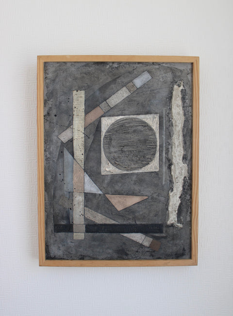 Angela Dickerson Gray Construct Original Framed Artwork