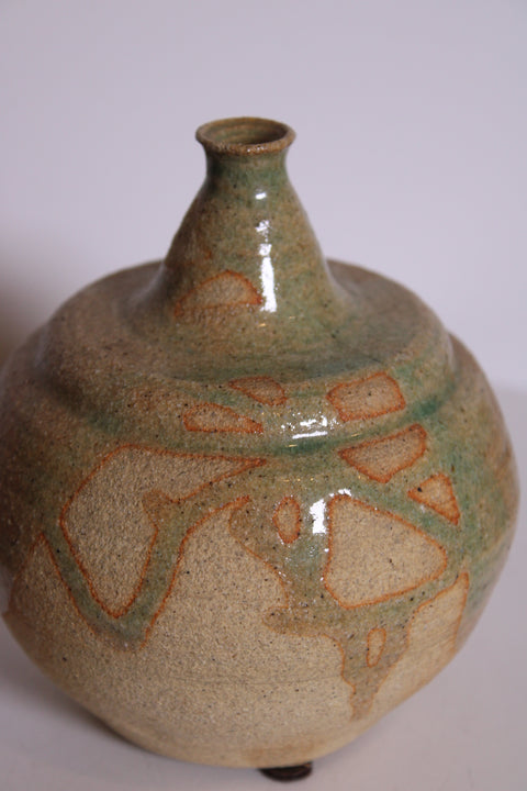 Signed Small Studio Pottery Bud Vase | Vintage Ceramic Vase