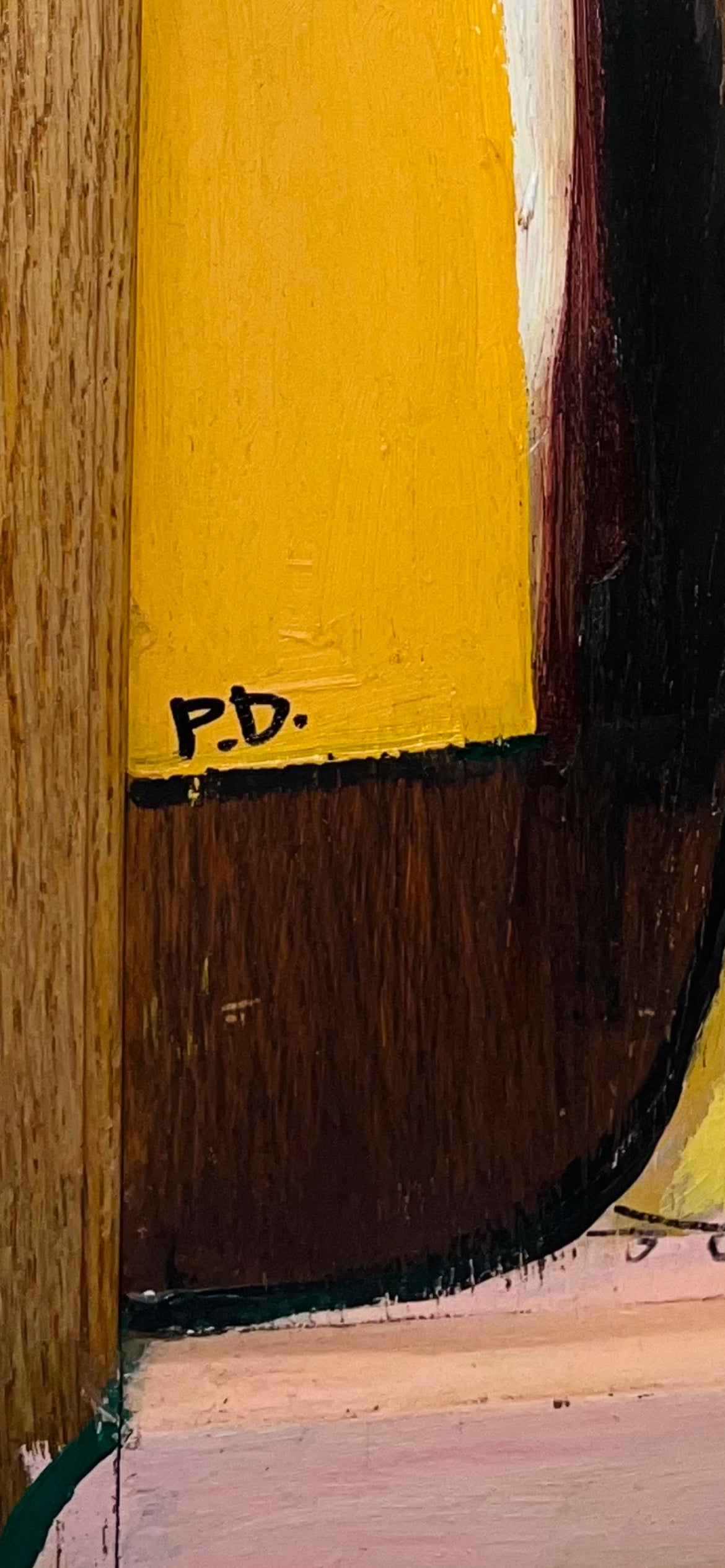 “Mustard Madam” Abstract (Vintage)