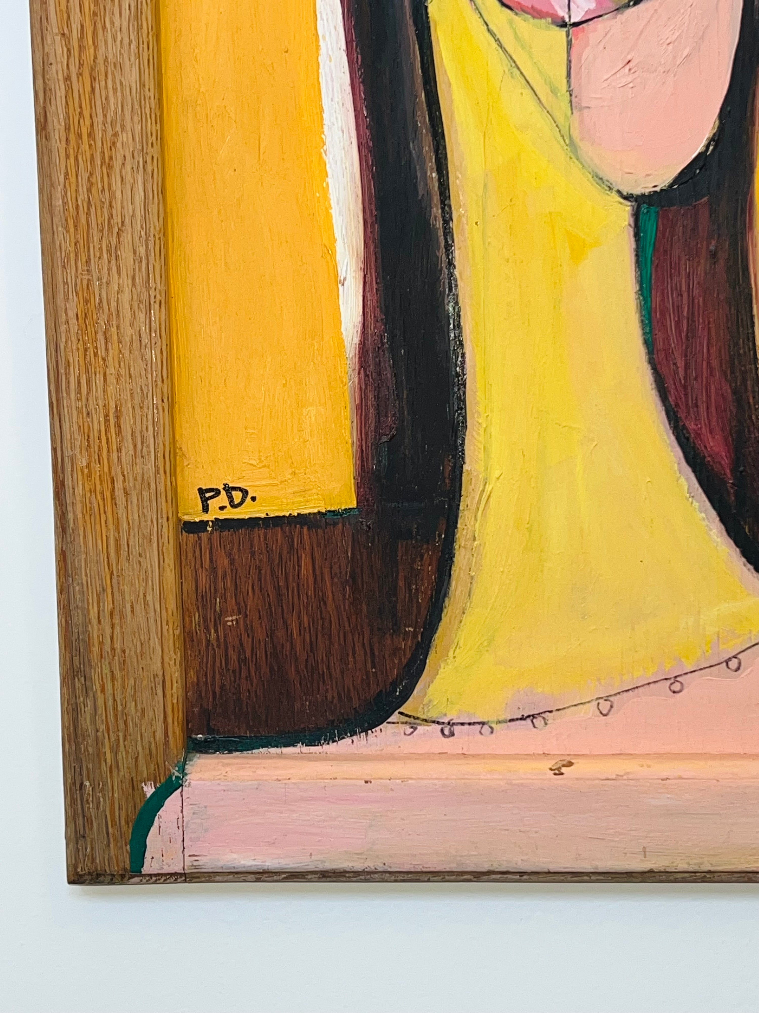 “Mustard Madam” Abstract (Vintage)