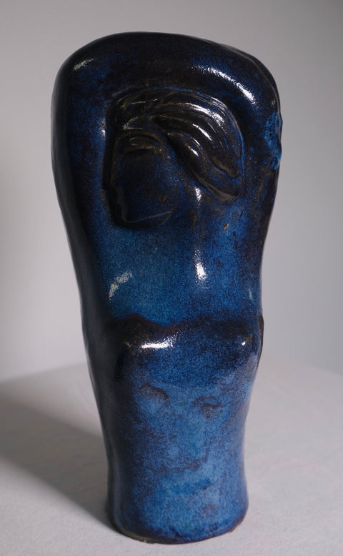 Blue Hand-thrown Studio Pot