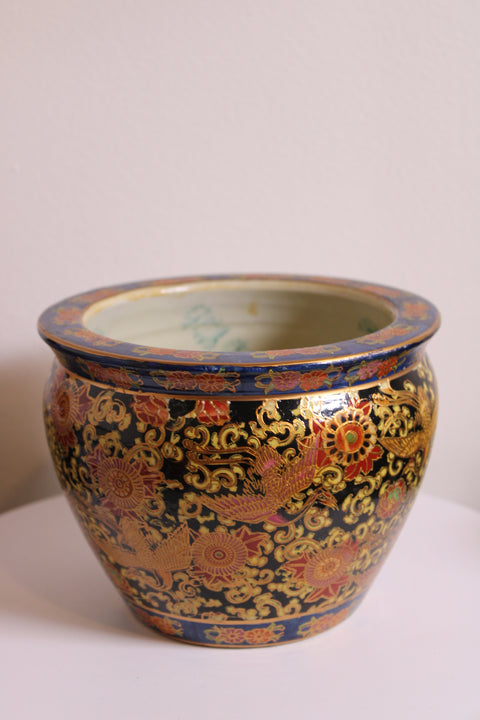 Vintage Chinese Phoenix Cachepot / Jardinière