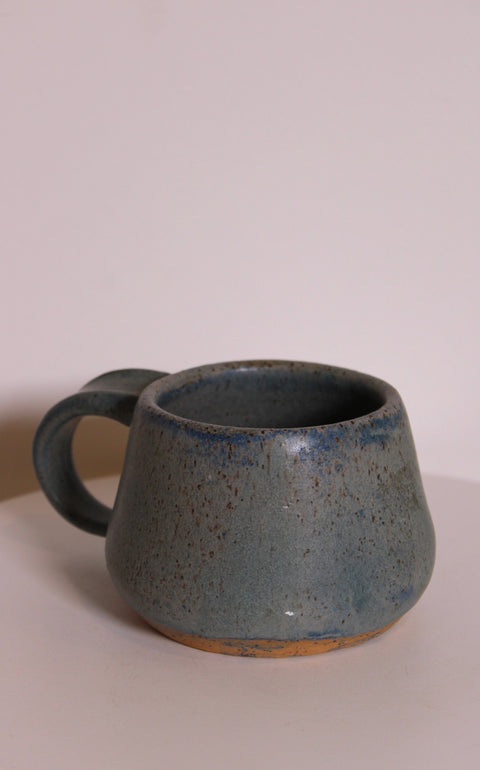 Signed Blue-Green Studio Pottery Mug