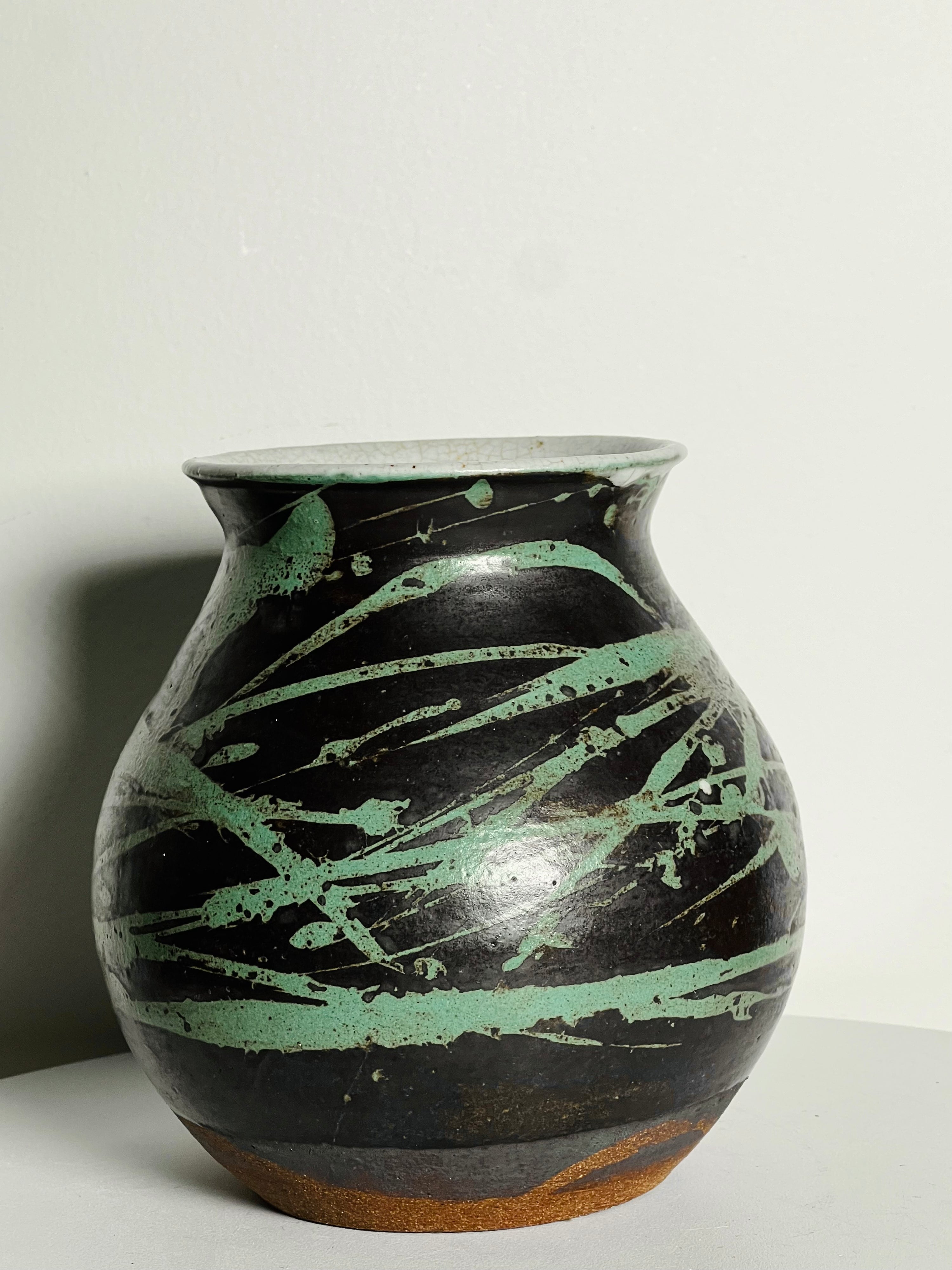 Petite Chubby Splatter Vase (Vintage)