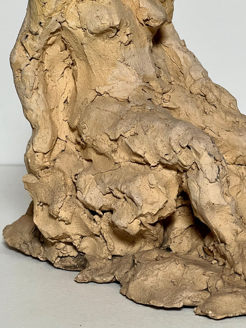 Terracotta Clay Laying Figurine (Vintage)