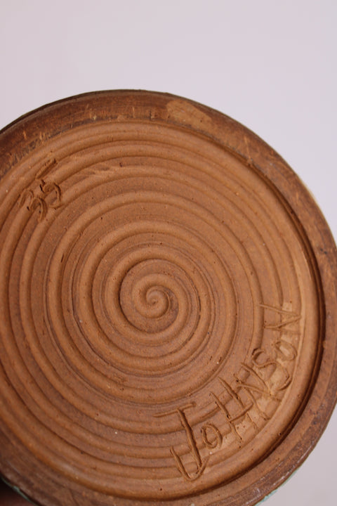 Geometric Pierced Studio Pottery Planter