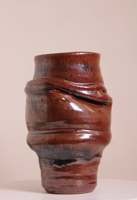 Brutalist Studio Pottery Sculptural Vessel