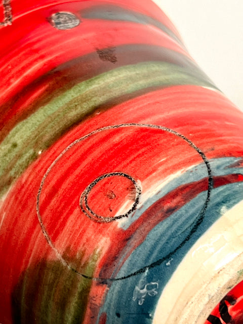 Red Abstract Small Bowl