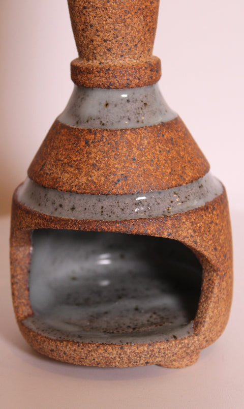 Brutalist Studio Pottery Chimney Vase