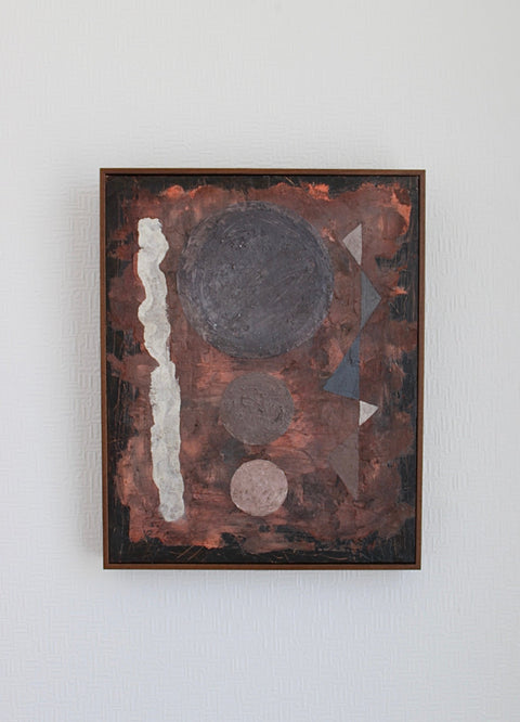 Angela Dickerson Oxblood Relic Original Framed Artwork
