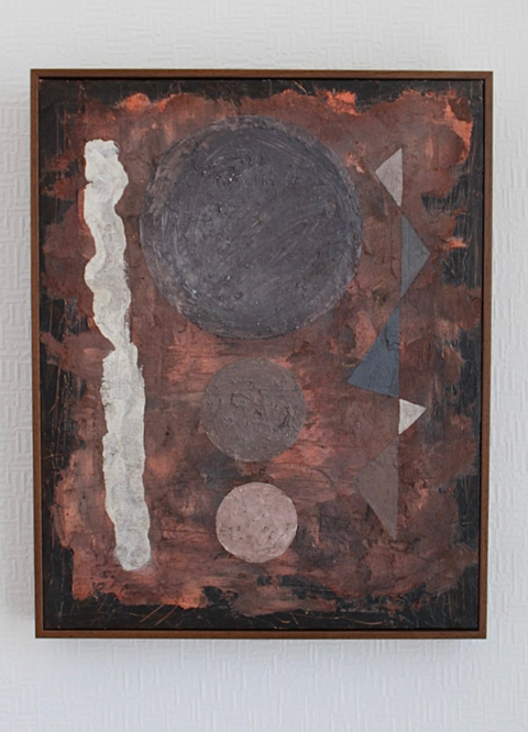 Angela Dickerson Oxblood Relic Original Framed Artwork