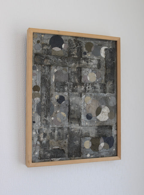 Angela Dickerson Silver Stone Field Original Framed Artwork