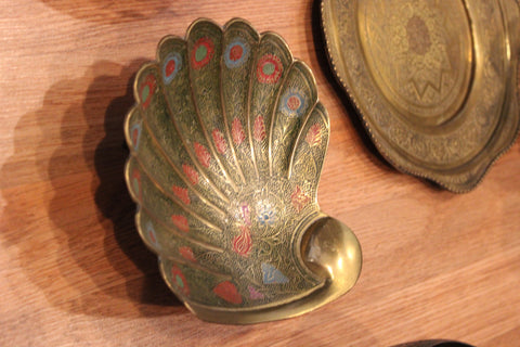 Brass Shell Trinket Dish