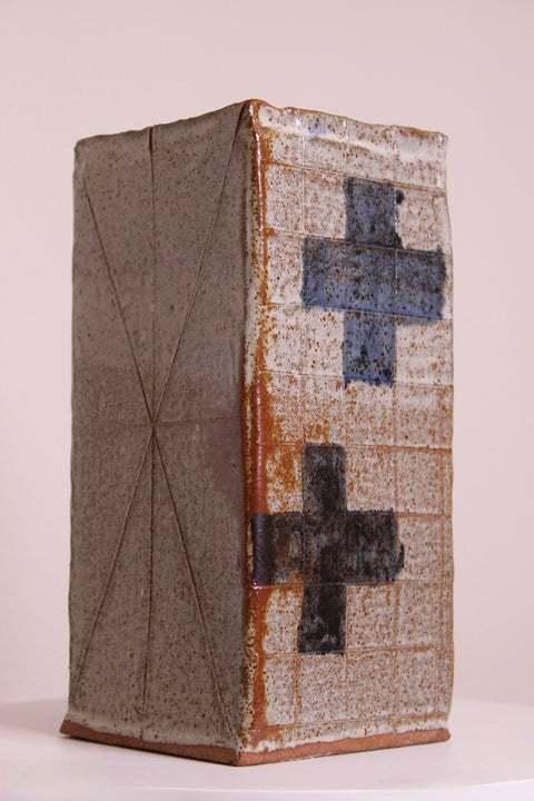 Abstract Geometric Studio Pottery Vase