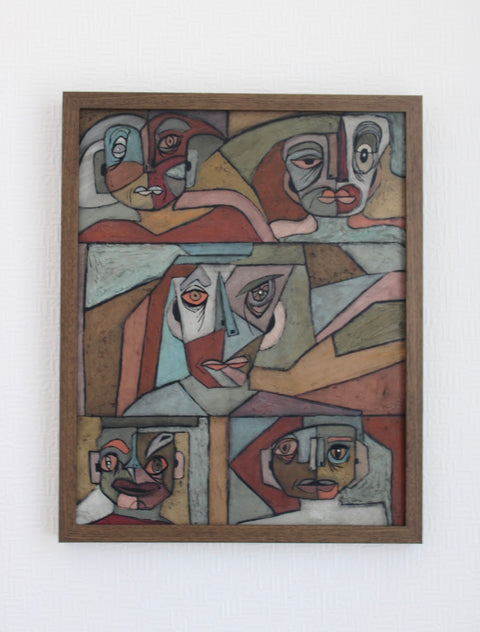 Angela Dickerson Four Witnesses Original Framed Artwork